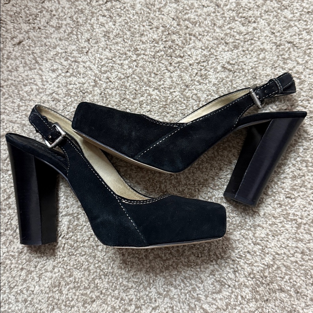 Michael Kors Black and Gold Heels